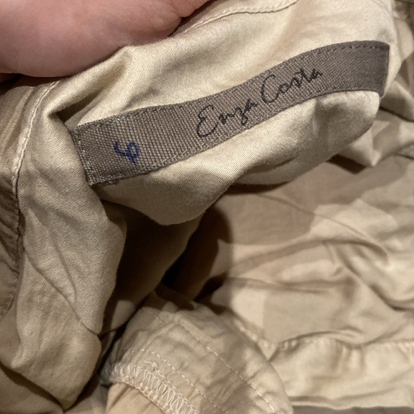 Enza Costa / cotton utility jumpsuit in beige khaki size 0 extra Small - Picture 8 of 9